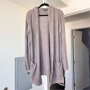 Barefoot Dreams CozyChic Lite Hooded Cardigan- L